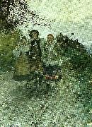 Anna Ancher tur hos damerna oil on canvas